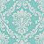 Papel de Parede Adesivo Vinil Provençal Floral Azul Turquesa Vintage Cozinha Sala Quarto - Imagem 3