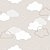 Papel de Parede Adesivo Vinil Nuvens Céu Rosa Bebê Nude Quarto Infantil - Imagem 3