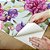 Papel de Parede Adesivo Vinil Flor Floral Roxa Pintura Turquesa Vintage Quarto Menina - Imagem 4