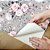 Papel de Parede Adesivo Vinil Floral Rosa Cinza Vintage Elegante Sala Quarto - Imagem 4