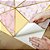 Papel de Parede Adesivo Vinil Zara Mámore Amarelo Rosa Gold Sala Quarto - Imagem 4