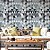 Papel de Parede Adesivo Vinil Mosaico Azul Turquesa Cinza Triangulos Moderno Sala Quarto Cozinha - Imagem 1