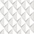 Papel de Parede Adesivo Vinil Efeito 3D Branco Escama Geométrico Sala Quarto Cozinha - Imagem 3