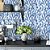 Papel de Parede Adesivo Vinil Pastilhas Tons de Azul e Branco Cozinha Lavabo - Imagem 1