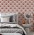 Papel de Parede Adesivo Vinil Capitone Rosa Claro Efeito 3D Cabeceira Cama Quarto Cozinha - Imagem 1