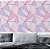 Papel de Parede Adesivo Vinil Triangulos Zara Roxo Rosa Rosê Sala Quarto - Imagem 2