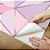 Papel de Parede Adesivo Vinil Triangulos Zara Roxo Rosa Rosê Sala Quarto - Imagem 4