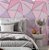 Papel de Parede Adesivo Vinil Triangulos Zara Roxo Rosa Rosê Sala Quarto - Imagem 1