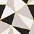 Papel de Parede Adesivo Vinil Zara Nude Preto Branco Dourado Elegante Sala Quarto - Imagem 3