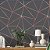 Papel de Parede Adesivo Vinil Triangulos Zara Cinza Rosa Rosê Sala Quarto - Imagem 2