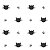 Papel de Parede Adesivo Vinil Gato Pata Preto Branco Fofo Quarto Infantil Meninas - Imagem 3