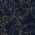 Papel de Parede Adesivo Vinil Abstrato Azul Linhas Douradas Elegante Sala Quarto - Imagem 3