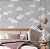 Papel de Parede Adesivo Vinil Nuvens Cinza Cimento Queimado Fofo Quarto Infantil - Imagem 2
