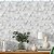 Papel de Parede Adesivo Vinil Triângulo Efeito 3D Branco Cinza Sala Quarto - Imagem 2