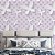 Papel de Parede Adesivo Vinil Flores e Borboletas Lilás Branco Fofo Quarto Infantil - Imagem 2