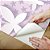 Papel de Parede Adesivo Vinil Flores e Borboletas Lilás Branco Fofo Quarto Infantil - Imagem 4