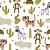 Papel de Parede Adesivo Vinil Animais Tigre Zebra Safari Cacto Bichinhos Quarto Infantil - Imagem 3