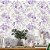 Papel de Parede Adesivo Vinil Flor Roxa Tulipa Floral Efeito Linho Cinza Aquarela Sala Quarto Cozinha - Imagem 2