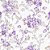 Papel de Parede Adesivo Vinil Flor Roxa Tulipa Floral Efeito Linho Cinza Aquarela Sala Quarto Cozinha - Imagem 3