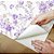 Papel de Parede Adesivo Vinil Flor Roxa Tulipa Floral Efeito Linho Cinza Aquarela Sala Quarto Cozinha - Imagem 4