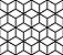Papel de Parede Adesivo Vinil Quadrado Geométrico 3D Preto e Branco Sala Quarto - Imagem 3