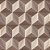 Papel de Parede Adesivo Vinil Rosê Ilusão Ótica Cubos 3D Bronze Moderno Sala Quarto - Imagem 3