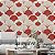 Papel de Parede Adesivo Vinil Leque Japonês Vermelho e Bege Oriental Sala Quarto - Imagem 2