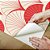 Papel de Parede Adesivo Vinil Leque Japonês Vermelho e Bege Oriental Sala Quarto - Imagem 4