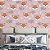 Papel de Parede Adesivo Vinil Raposinhas Rosa Fofa Folhas Quarto Infantil Meninas - Imagem 1