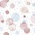 Papel de Parede Adesivo Vinil Bolhas Aquarela Pintura Rosa e Azul Quarto Infantil - Imagem 3