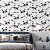 Papel de Parede Adesivo Vinil Branco Amor Pandas Fofo Quarto Infantil Meninas - Imagem 1