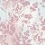 Papel de Parede Adesivo Vinil Pintura Colorido Ramos Folhas Rosa Azul Quarto Menina - Imagem 3