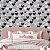 Papel de Parede Adesivo Vinil Corações Preto CInza Branco Estampas Bolinhas Teen Fofo Quarto Menina - Imagem 2