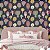 Papel de Parede Adesivo Vinil Árvores Fofo Colorido Azul Rosa Amarelo Quarto Infantil - Imagem 2