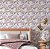 Papel de Parede Adesivo Vinil Floral Rosa Florzinhas Aquarela Roxa Vintage Sala Quarto Menina - Imagem 1