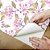 Papel de Parede Adesivo Vinil Floral Rosa Florzinhas Aquarela Roxa Vintage Sala Quarto Menina - Imagem 4