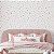 Papel de Parede Adesivo Vinil Corações Rosa Cinza Fofo Pontinhos Quarto Infantil Menina - Imagem 1