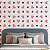 Papel de Parede Adesivo Vinil Coração Rosa Preto Fofo Quarto Menina - Imagem 1