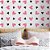 Papel de Parede Adesivo Vinil Coração Rosa Preto Fofo Quarto Menina - Imagem 2
