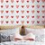 Papel de Parede Adesivo Vinil Corações Vermelho Desenho Fofo Quarto Infantil Menina - Imagem 1