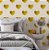 Papel de Parede Adesivo Vinil Corações Gold Dourado Fofo Sala Quarto Meninas - Imagem 1