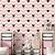Papel de Parede Adesivo Vinil Chevron Zig-Zag Listra Rosa Coração Preto Quarto Sala - Imagem 2
