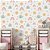 Papel de Parede Adesivo Vinil Arco Iris Sol Floral Colorido Tons Pastel Quarto Infantil - Imagem 2