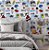 Papel de Parede Adesivo Vinil Menina Skate Fone Som Riscos Desenho Teen Quarto - Imagem 2