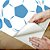 Papel de Parede Adesivo Vinil Bola De Futebol Azul Abstrato Quarto Infantil - Imagem 3