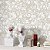 Papel de Parede Adesivo Vinil Provençal Flor Arabesco Bege Clássico Elegante Cozinha Quarto Sala - Imagem 1