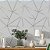 Papel de Parede Adesivo Vinil Zara Cinza E Prata Triangulos Abstrato Sala Quarto Cozinha - Imagem 2