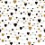 Papel de Parede Adesivo Vinil Fio Corações Preto Gold Abstrato Moderno Quarto Infantil Meninas - Imagem 4