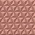 Papel de Parede Adesivo Vinil Geometrico Salmão Rosa Efeito 3D Gesso Triangulos Sala Cozinha Quarto - Imagem 4