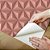 Papel de Parede Adesivo Vinil Geometrico Salmão Rosa Efeito 3D Gesso Triangulos Sala Cozinha Quarto - Imagem 3